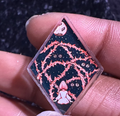 Visit acrylic pin